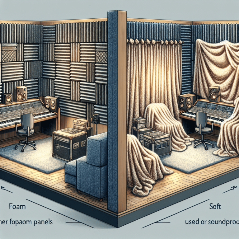 Foam Panels vs. Blankets for Sound